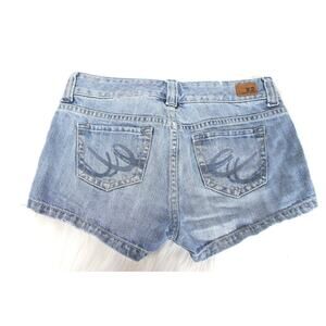 X2 Express Blue Denim Jean Shorts Womens sz 2 Actual 30x2